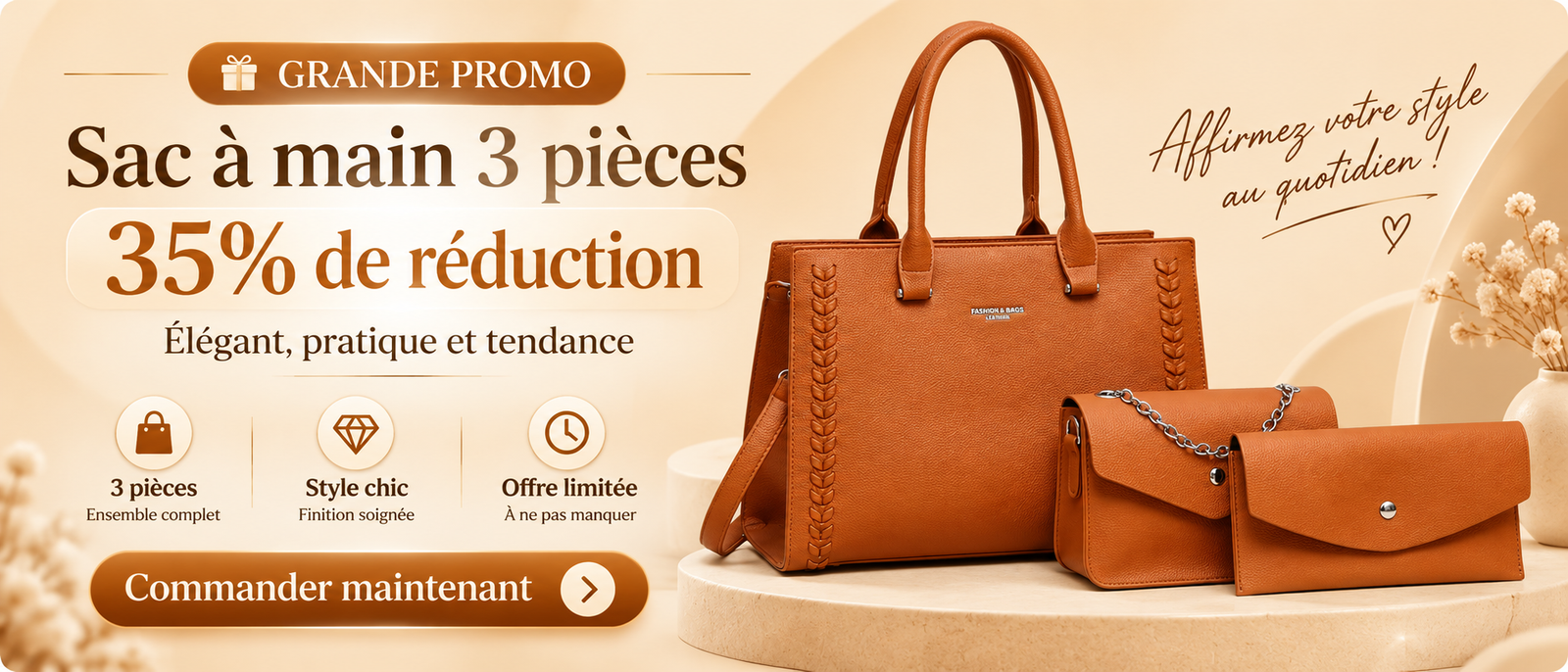 Sac à 3 pièces