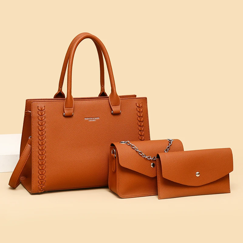 Coffret 3 Sacs à Main Femme – Cuir Premium, Grande Capacité, Style & Élégance
