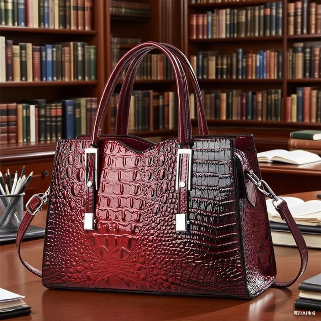 Sac à Main Luxe en Cuir PU pour Femme – Grande Capacité, Fermeture Éclair, Style Tendance 2025