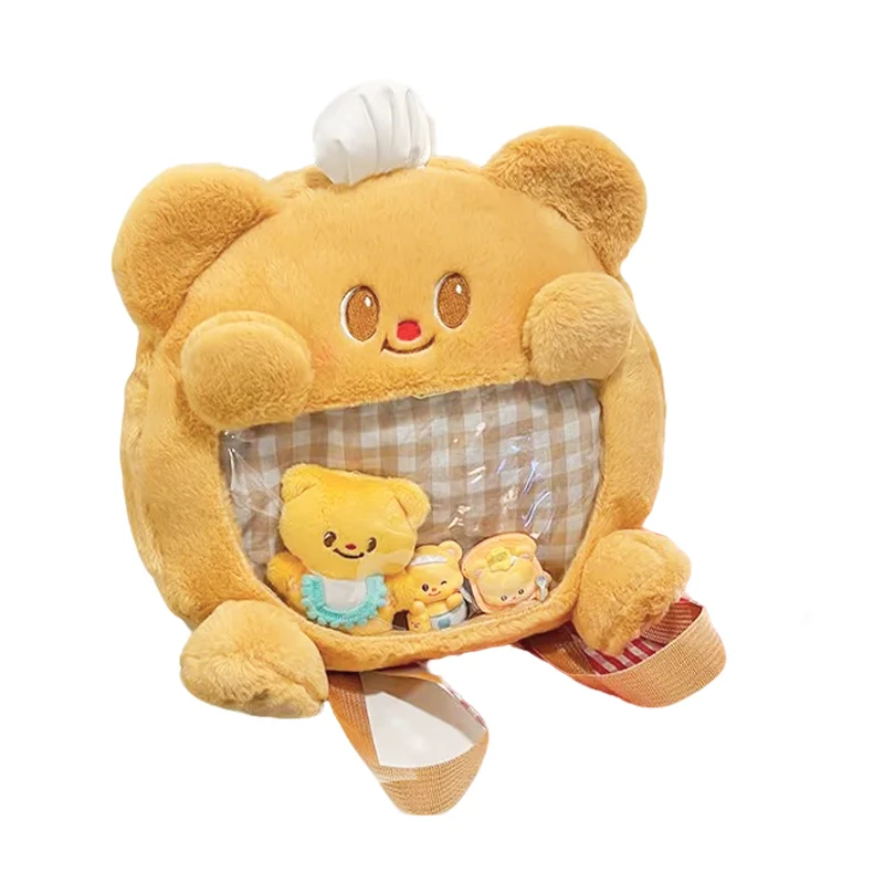 Sac à dos peluche enfant – Poupée mignonne, doux & sécurisé, unisexe (11 à 30 cm)
