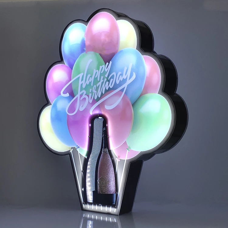 Glorificateur de Bouteille LED RGB Rechargeable – Présentoir VIP Acrylique pour Bar & Nightclub