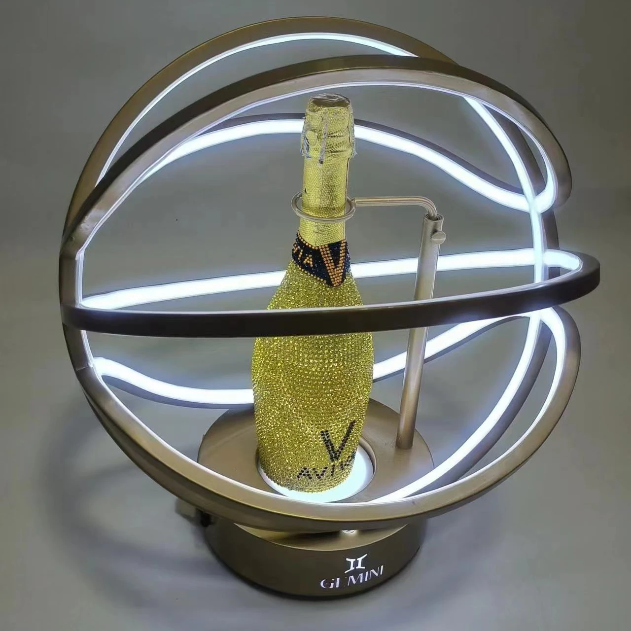Présentoir Lumineux LED pour Bouteille de Champagne – Idéal Boîte de Nuit & Bar