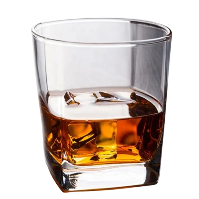Verre à Whisky Carré 250ml Personnalisable Logo – Idéal Pubs & Bars