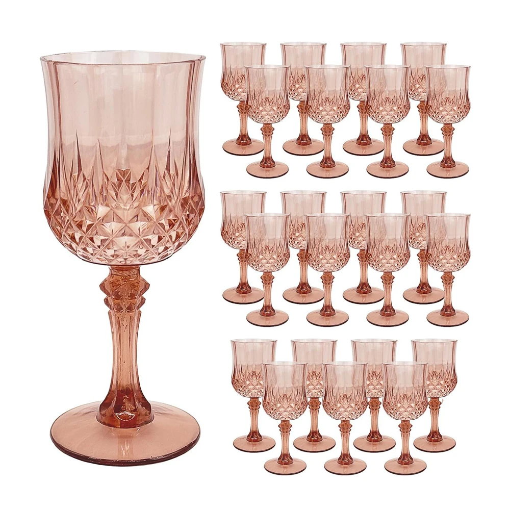 Verres à Pied Plastique Incassables 220ml – Idéal Mariages, Réceptions & Événements