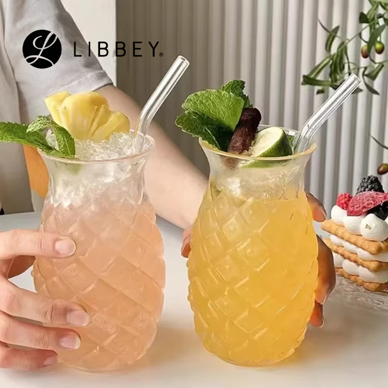 Verre Ananas Libbey 500ml – Gobelet Design Tiki pour Bière Cocktail Soda