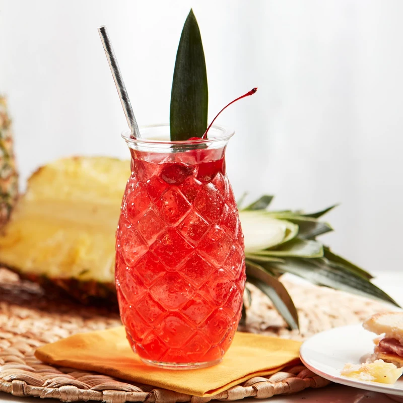 Verre à Bière Ananas Libbey 500ml – Style Américain Tiki | Idéal Bar & Cadeaux