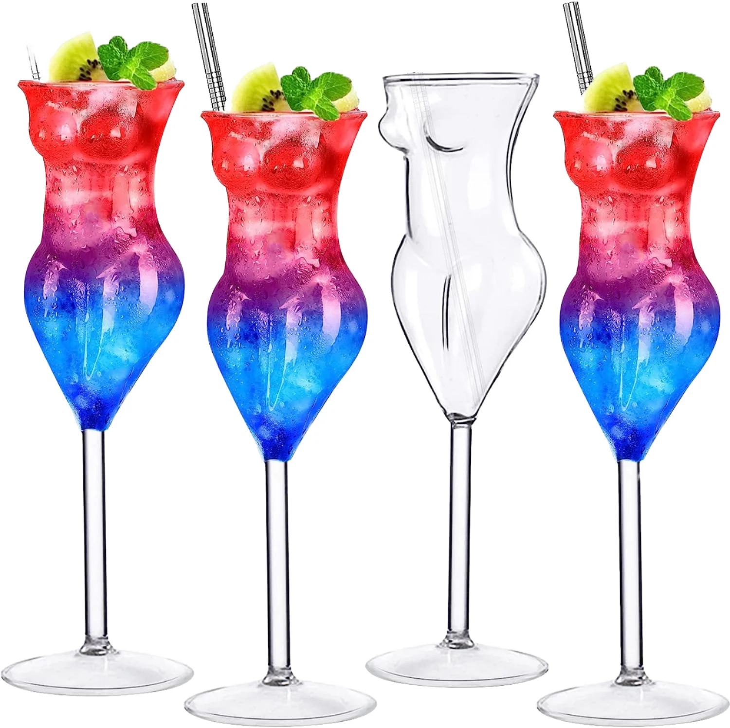 Verre à Cocktail Forme Féminine 180ml – Design Sexy & Élégant