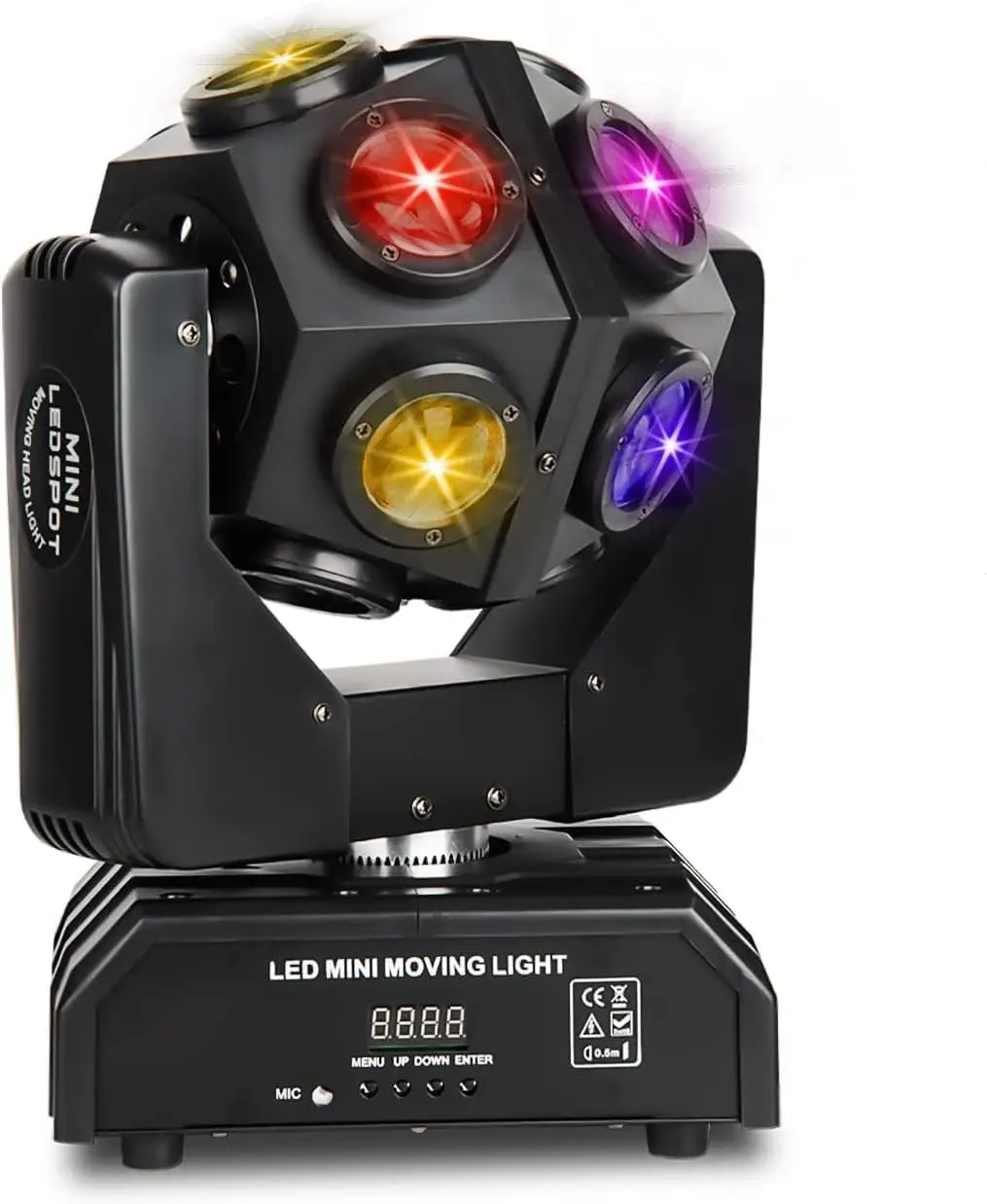 Projecteur LED 4en1 RGBW 120W Tête Mobile DMX512 Disco DJ Scène 540° Stroboscope
