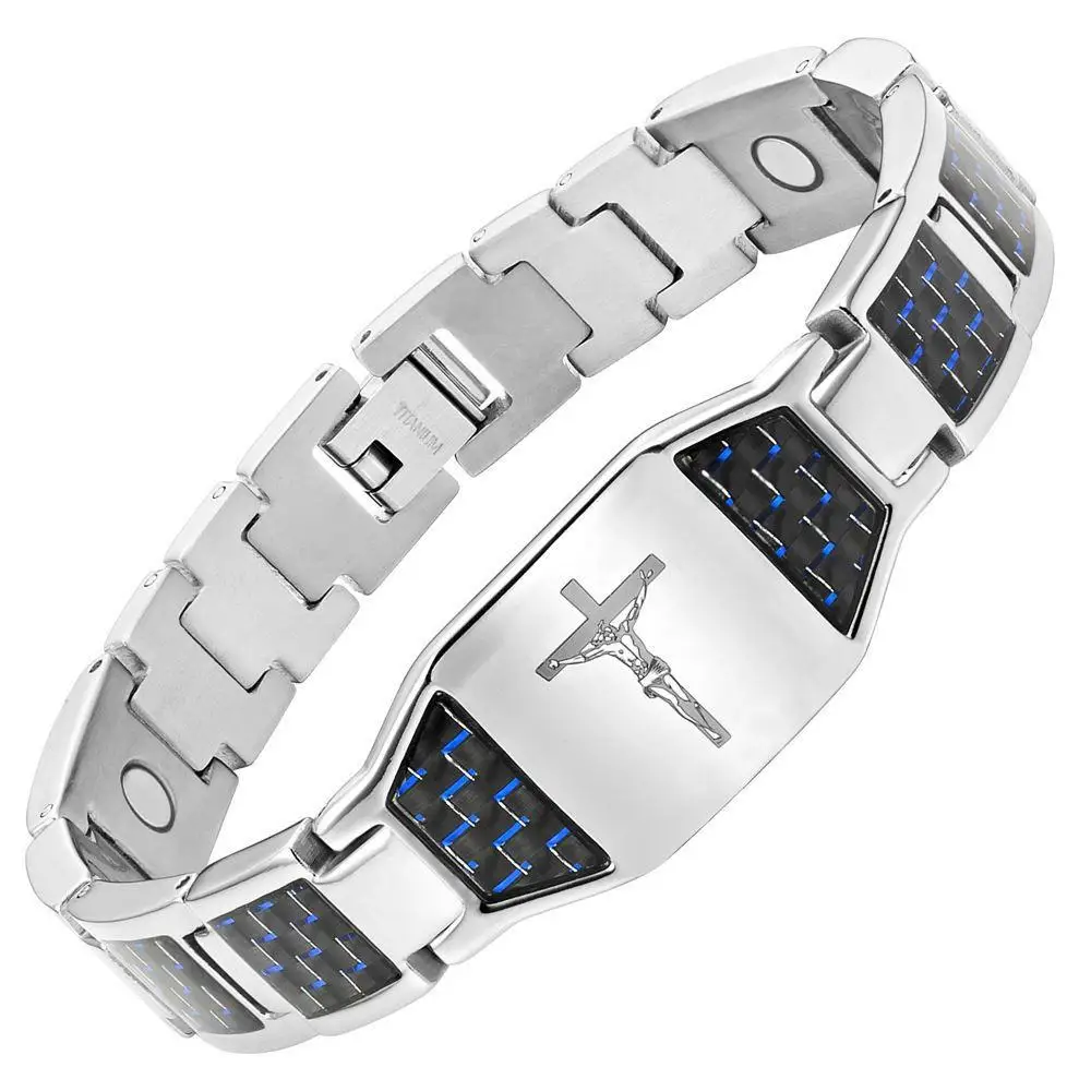 Bracelet Bio-Énergétique Magnétique 7 en 1 – Santé & Bien-Être Acier Inoxydable