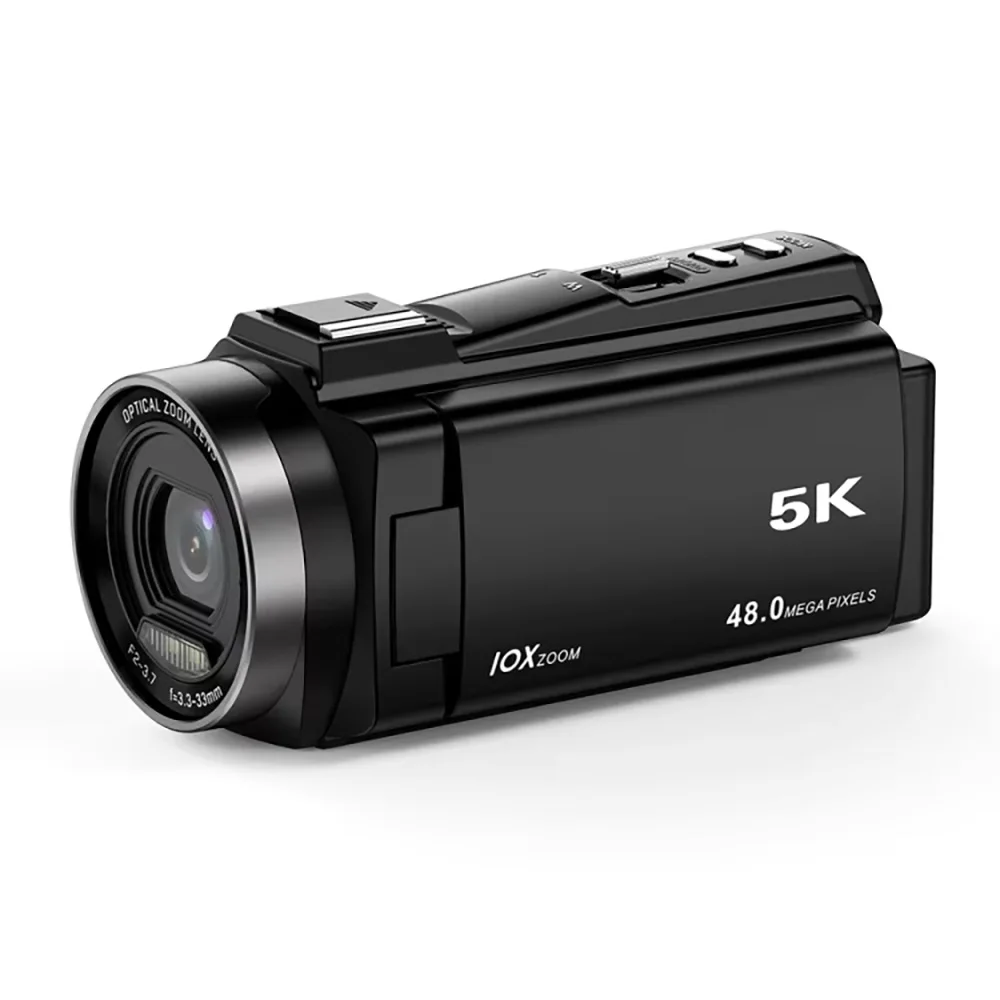 Caméscope Numérique Yinzam HDV265 8K UHD – Zoom 10X, Écran 3", Carte SD 32Go, 2 Batteries