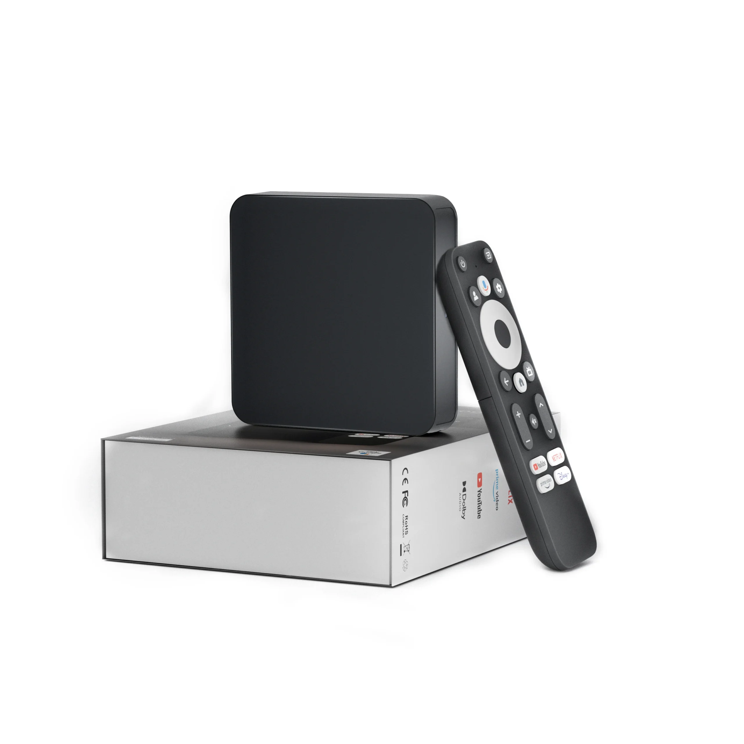 Boîtier Smart TV Android 14 | Amlogic S905Y4 | 4K | WiFi 2.4G/5G | 2Go+16Go