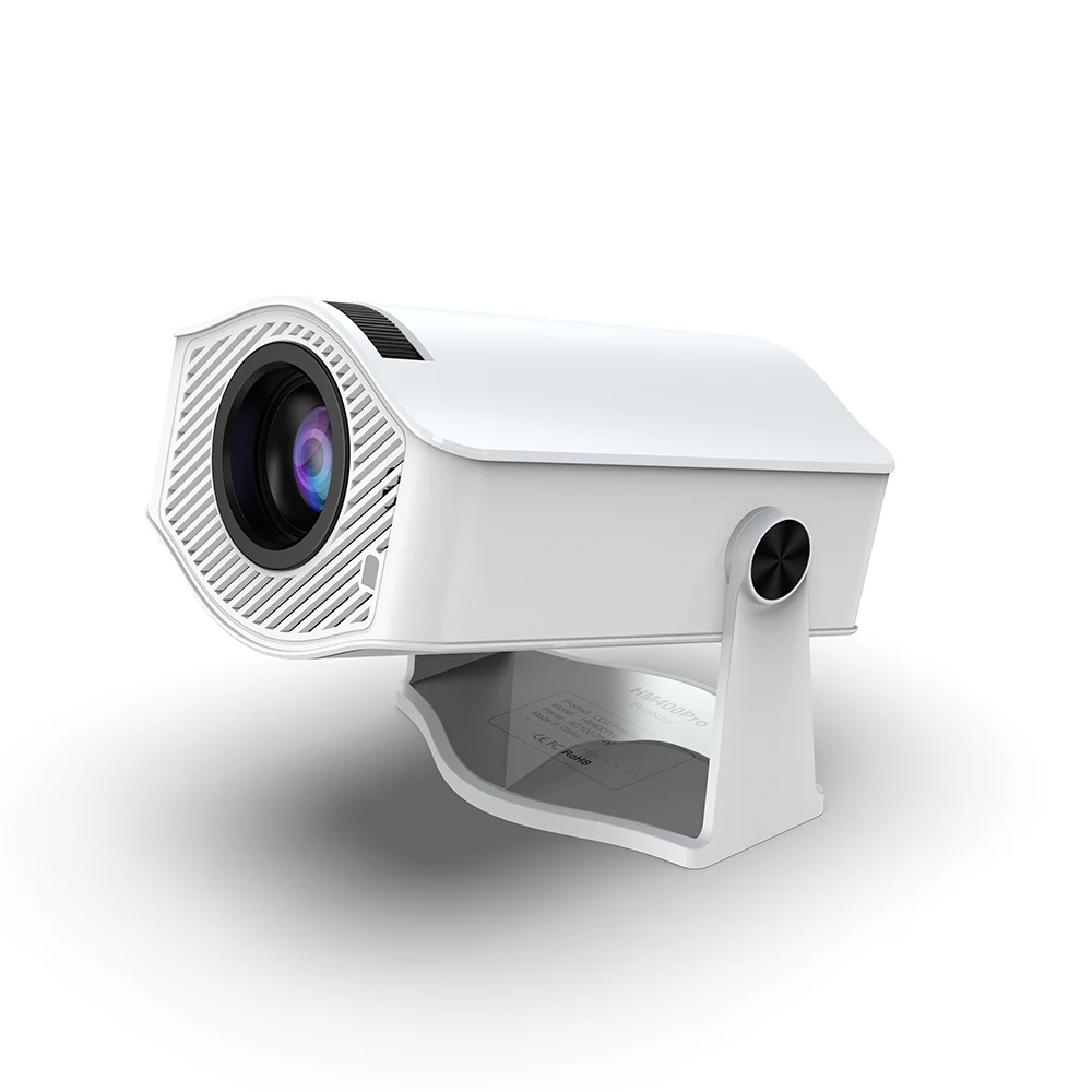 Mini Projecteur Intelligent HM400Pro 720P WiFi 6 Android 11 – Cinéma Maison Portable