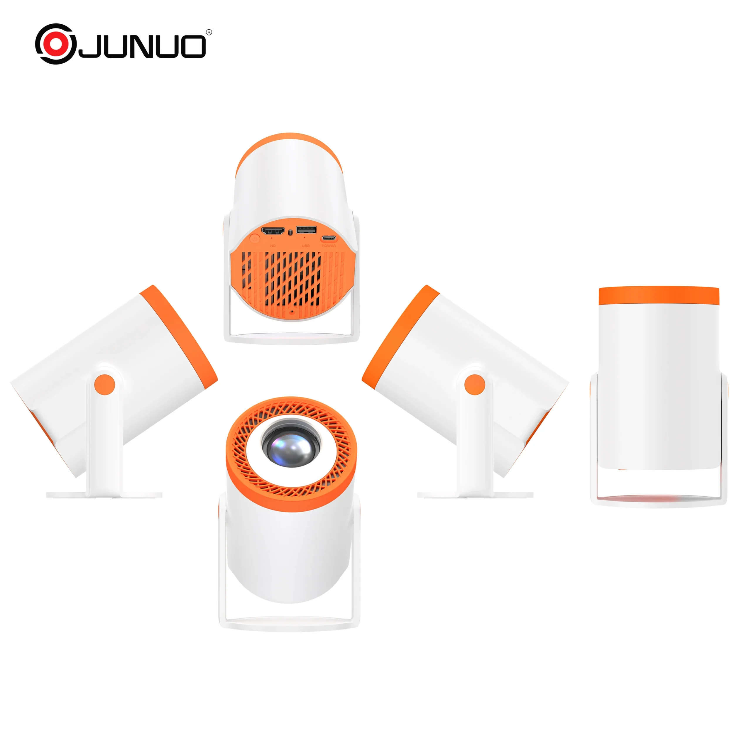 Projecteur Portable JUNUO TURN1 Android 14 WiFi6 720P 4K Max 325 pouces Home Cinéma