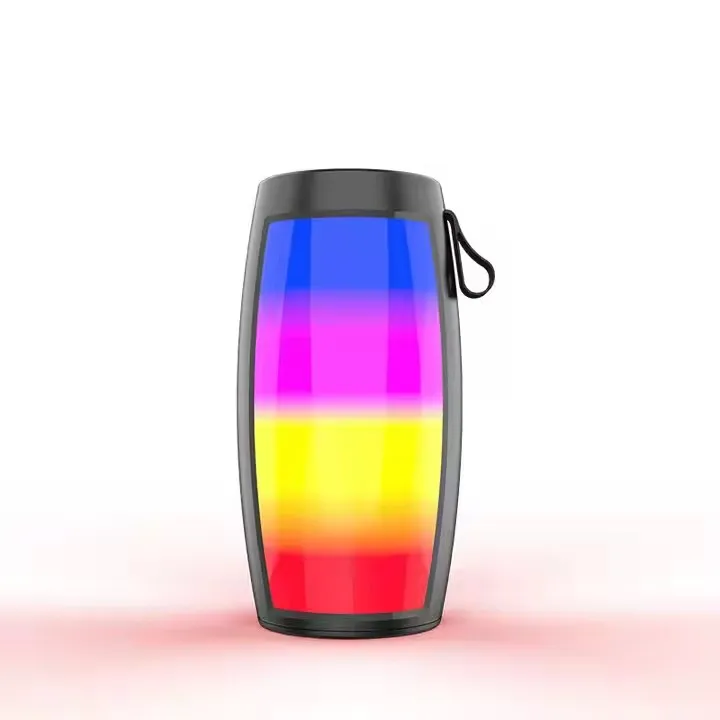Enceinte Bluetooth sans fil RGB 360° LED colorée – Son basse puissante & micro intégré