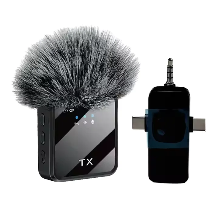 Microphone Cravate Sans Fil Yaika F15-1 2.4G – Léger, Omnidirectionnel, Anti-Bruit