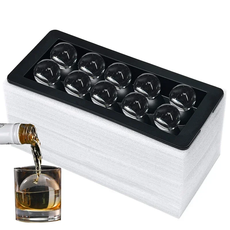 Moule à Glace Silicone 10 Cavités Boule de Cristal – Whisky & Cocktails