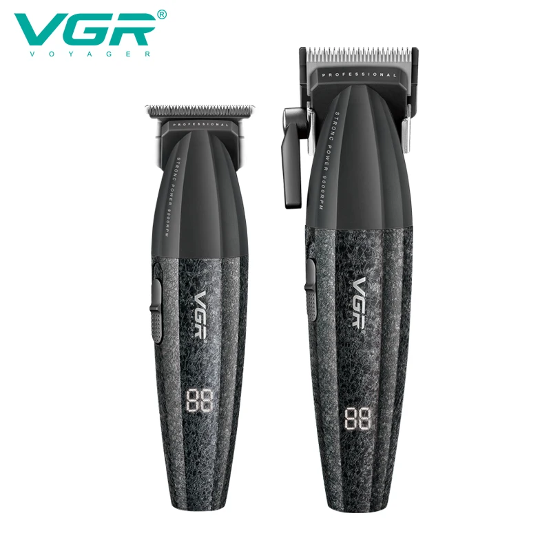 Tondeuse Professionnelle VGR V-640 – Lame DLC, Rechargeable USB, 240min d'Autonomie