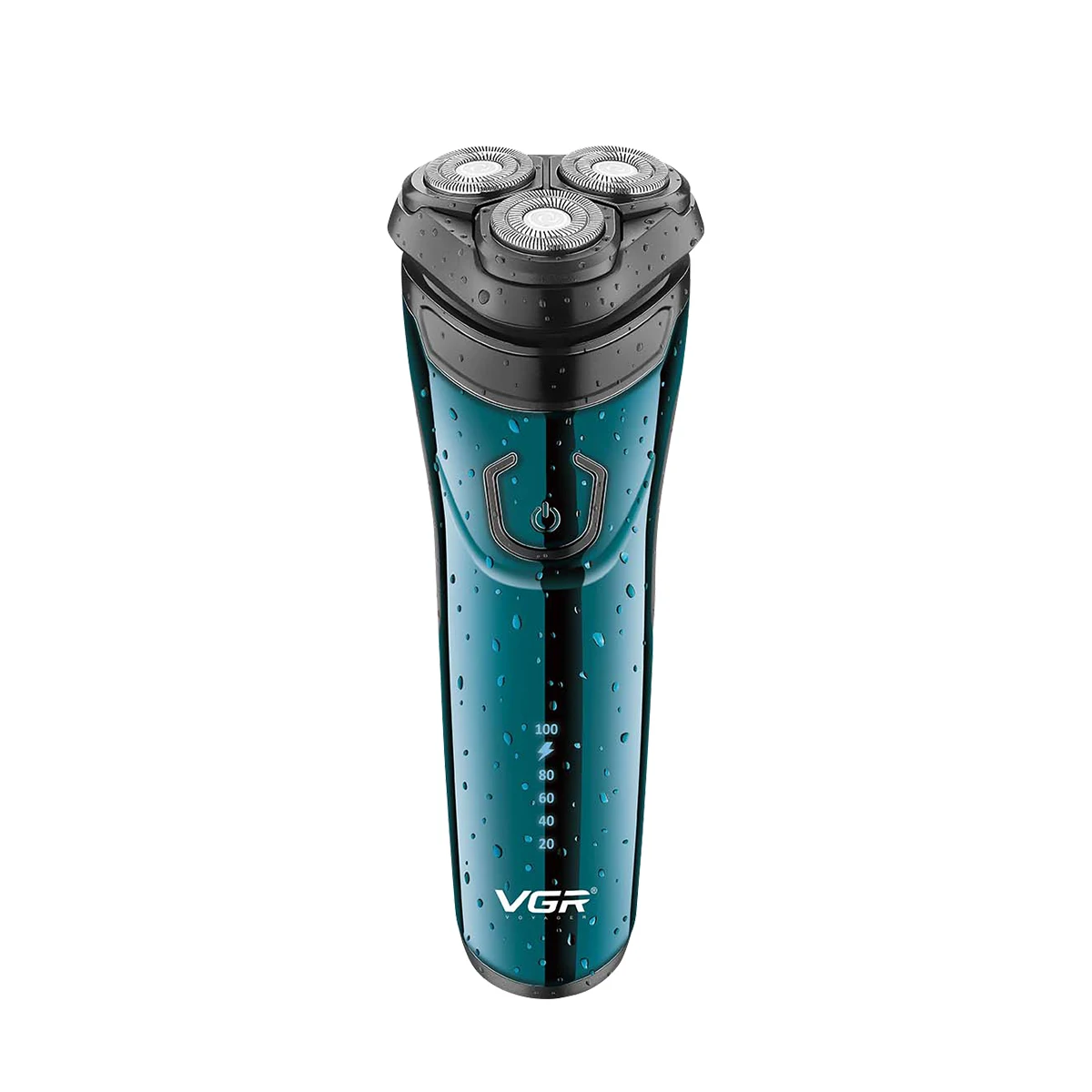 Rasoir Électrique Rotatif VGR V-322 – Triple Lame Étanche IPX5, Rechargeable USB