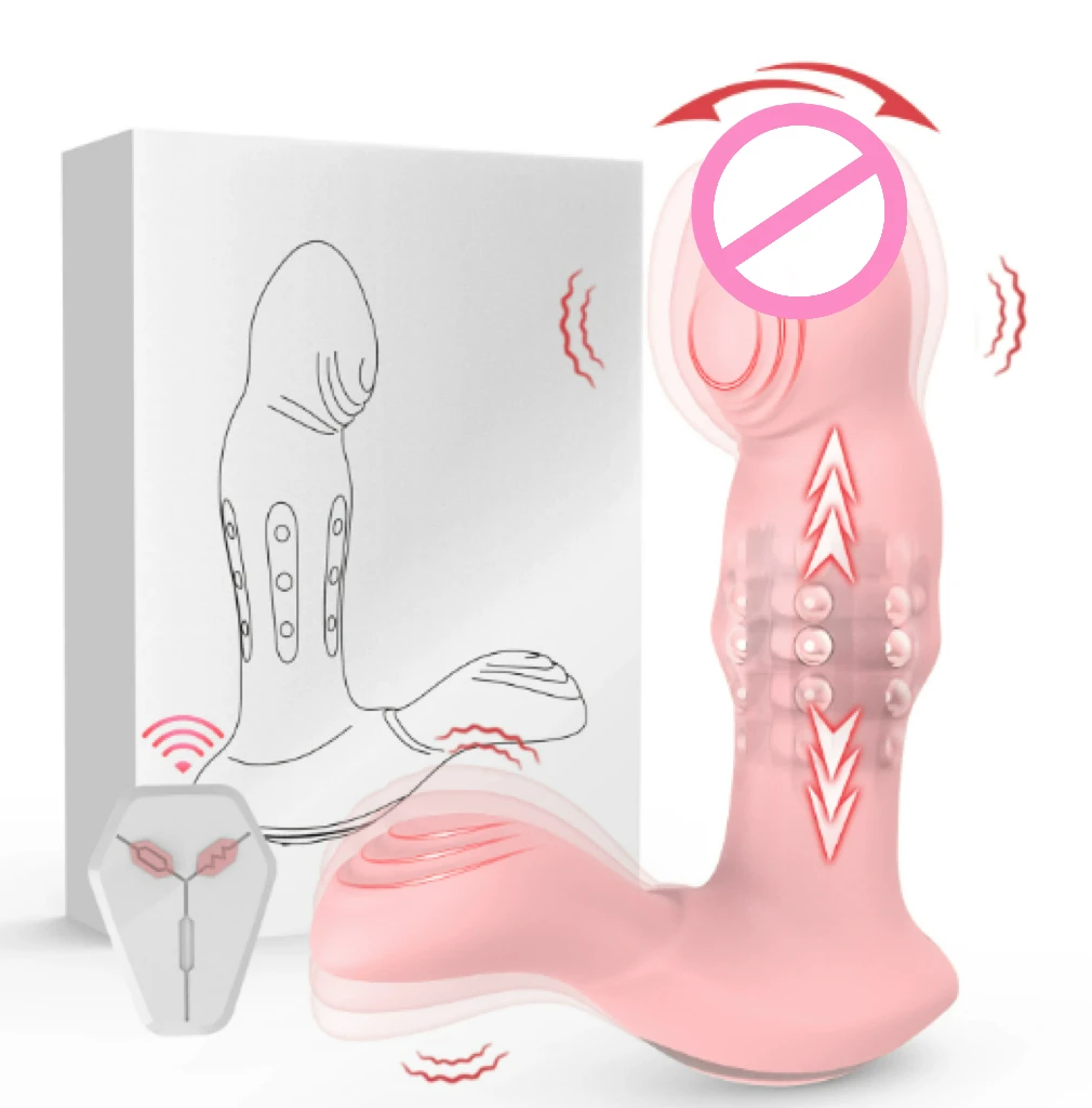 Masseur Prostate Télécommande 9 Fréquences - Plug Anal Silicone Rechargeable Étanche