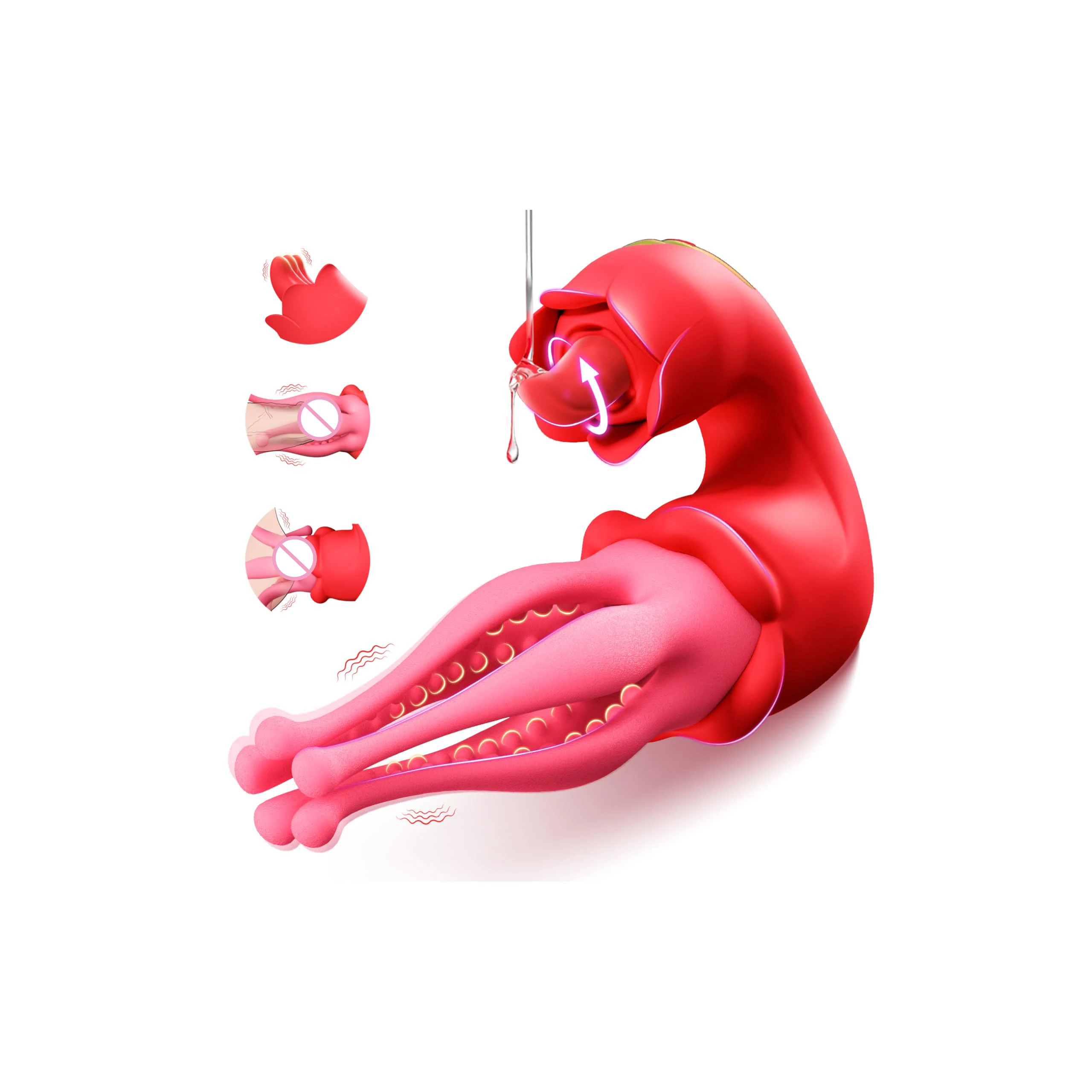 Vibrateur Rose G-Spot 7 Fréquences – Rechargeable USB, 100% Étanche, Stimulateur Clitoridien