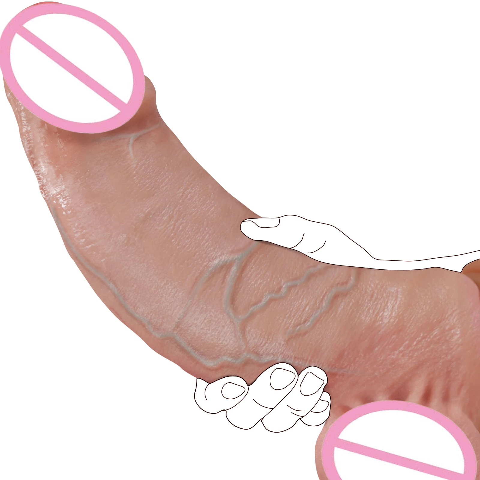 Gode Réaliste Gelances en Silicone Souple avec Ventouse – Flexible, Écologique & 100% Étanche