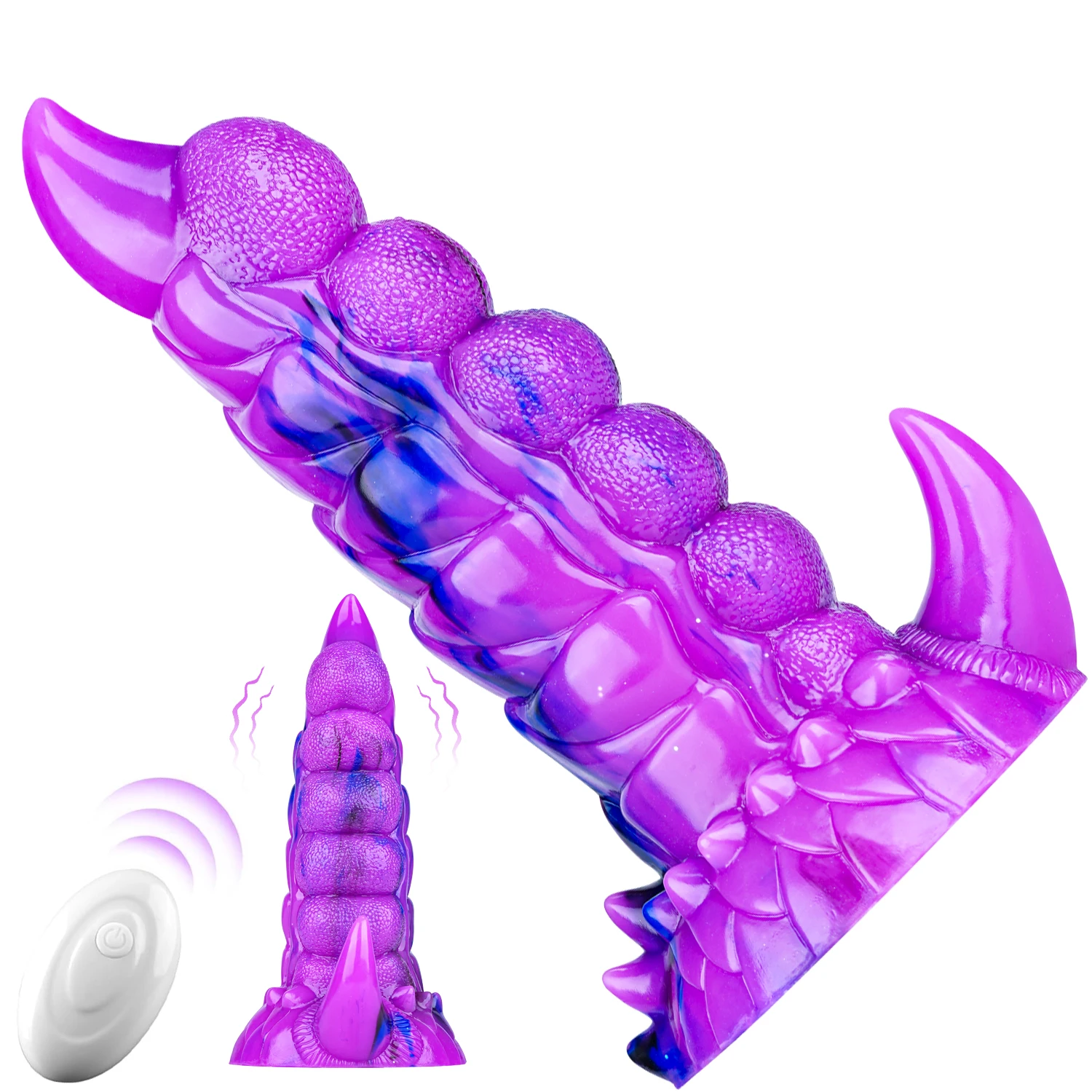 Gode Vibrant Silicone Télécommandé 10 Modes | Point G | 100% Étanche | Rechargeable USB