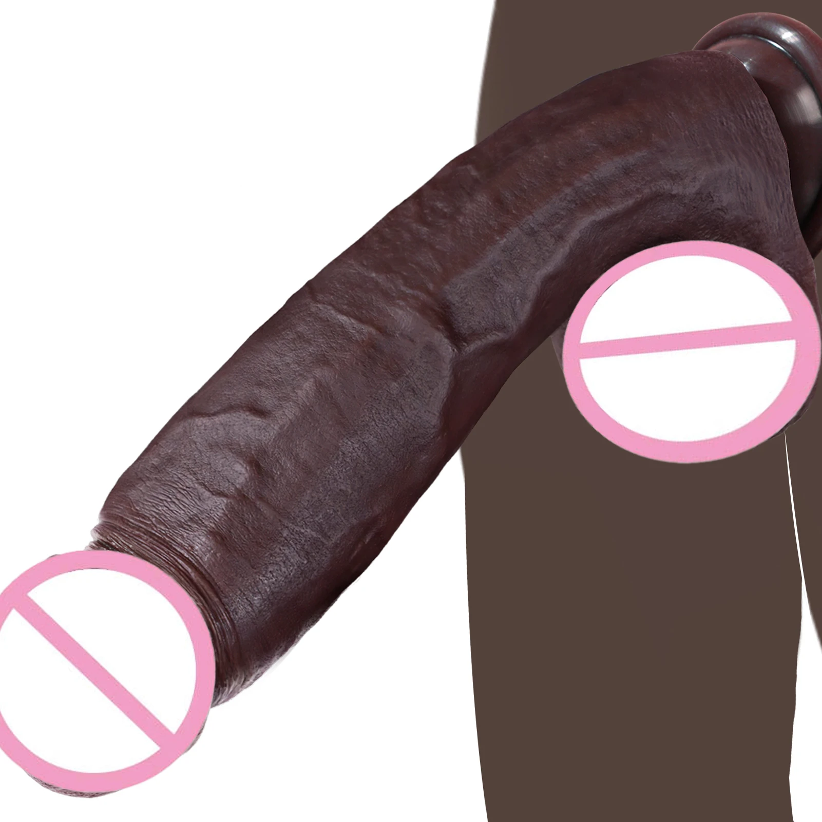 Super Gode Réaliste César 28cm – Silicone Souple 100% Étanche, Jouet Adulte