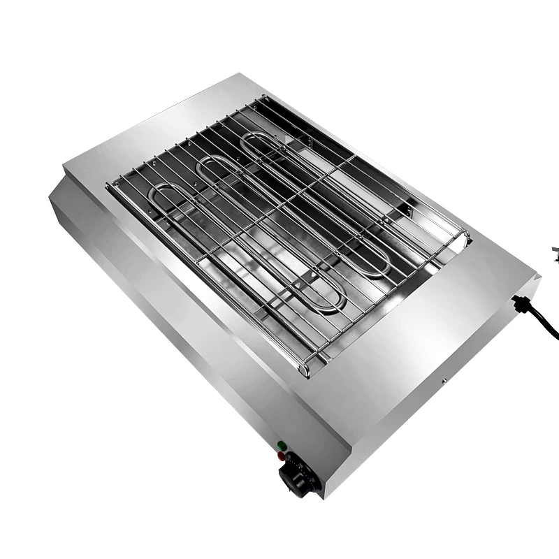 Grill Électrique BBQ Kitster 3000W – Intérieur & Extérieur, Inox, 50-300°C