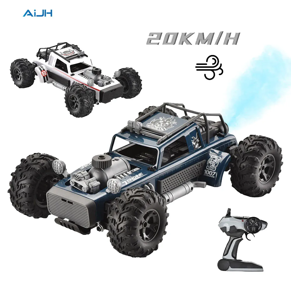 Voiture Télécommandée Tout-Terrain AiJH 25 km/h avec Pulvérisation d'Eau – Échelle 1:10