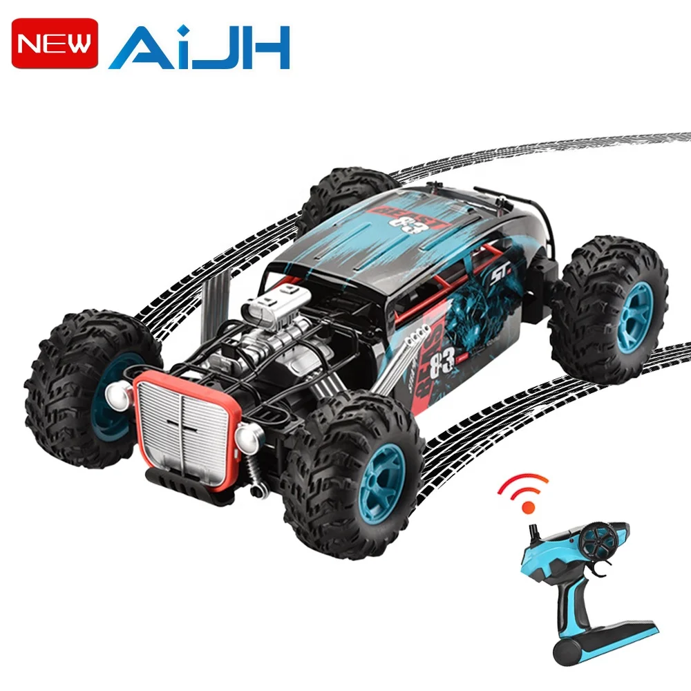 Voiture Télécommandée RC Off-Road 1/10 - 4 Canaux Rechargeable Tout-Terrain