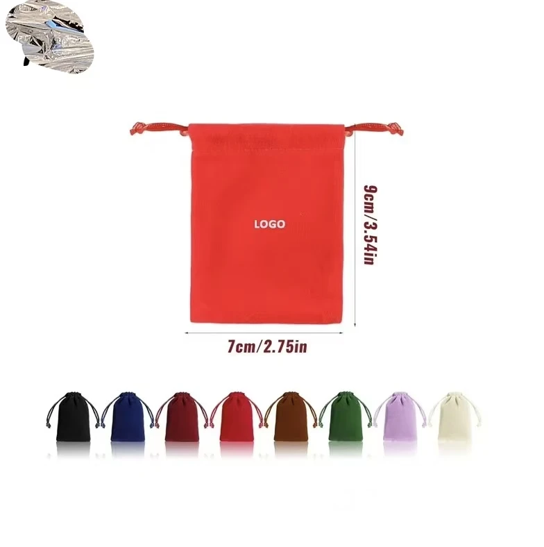 Sacs Velours Cordon Multicolores – Pochettes Cadeaux Bijoux Mariage & Fête (lot de 4)