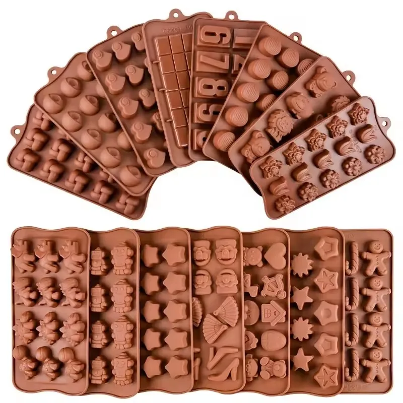 Moule à Chocolat en Silicone Alimentaire – Antiadhésif & Réutilisable | DIY Bonbons & Gâteaux