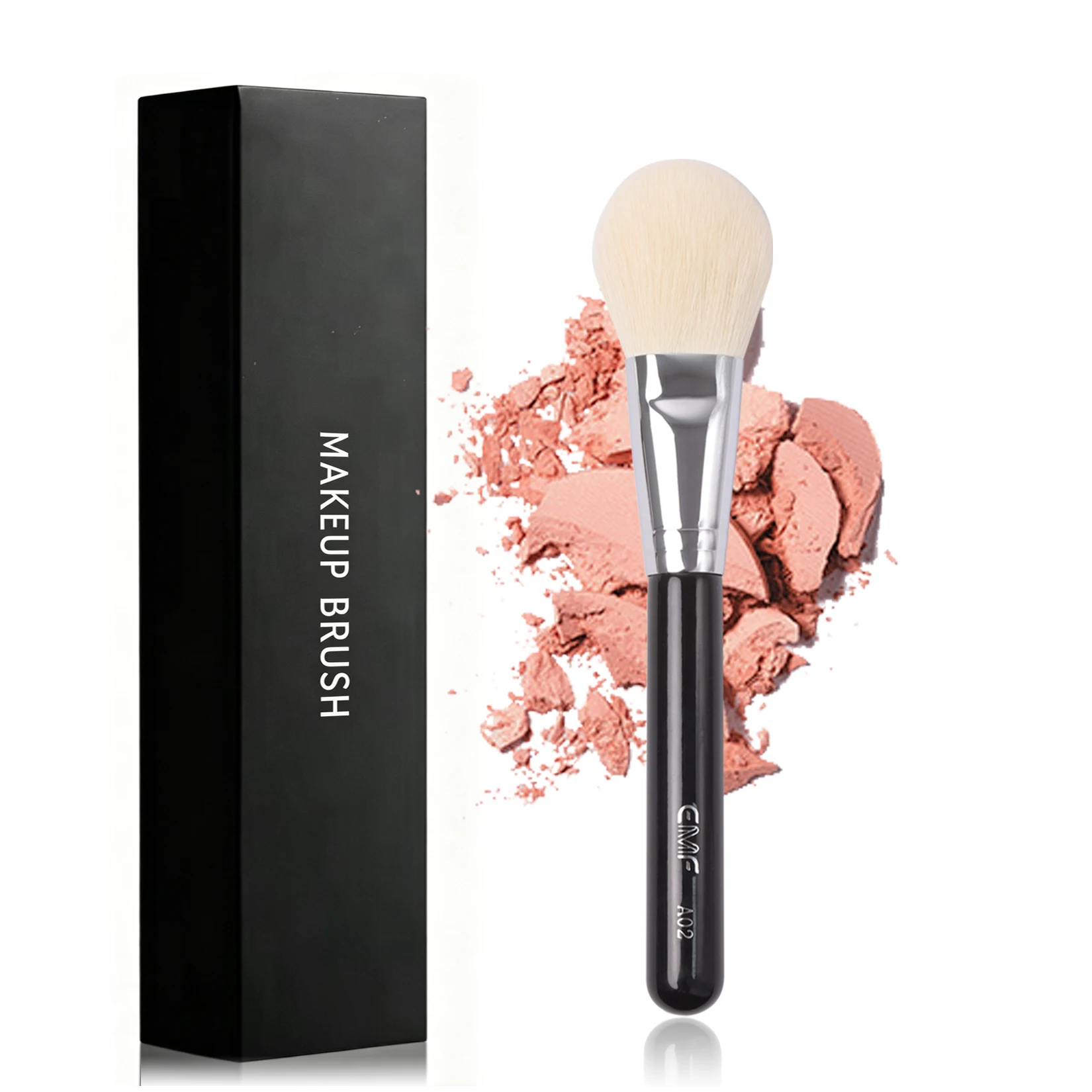Pinceau Blush Professionnel EMF – Poils Synthétiques Vegan & Manche en Bois de Bouleau