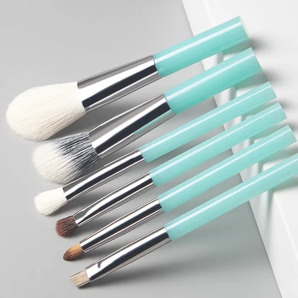 Set 6 Pinceaux de Maquillage Professionnels – Visage, Yeux & Correcteur