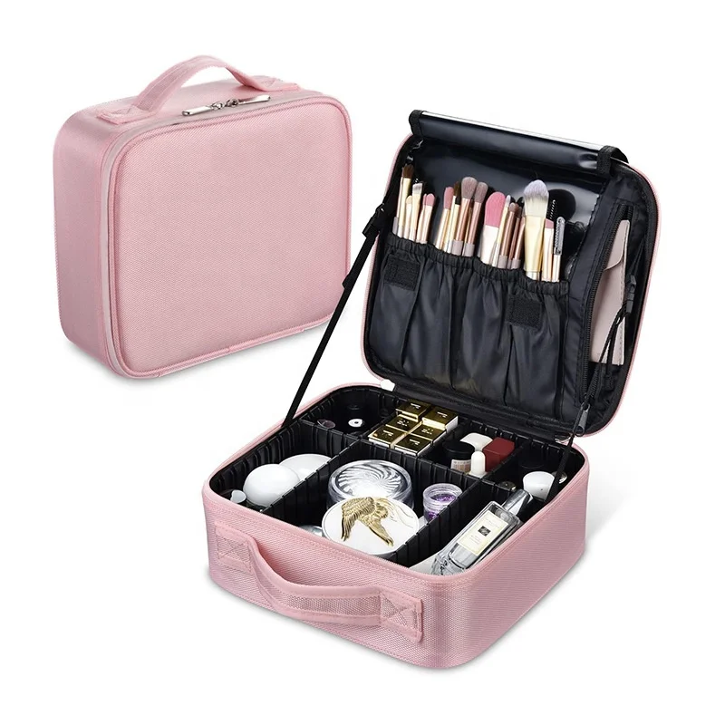 Trousse de maquillage Oxford grande capacité avec diviseurs réglables – Style Dame