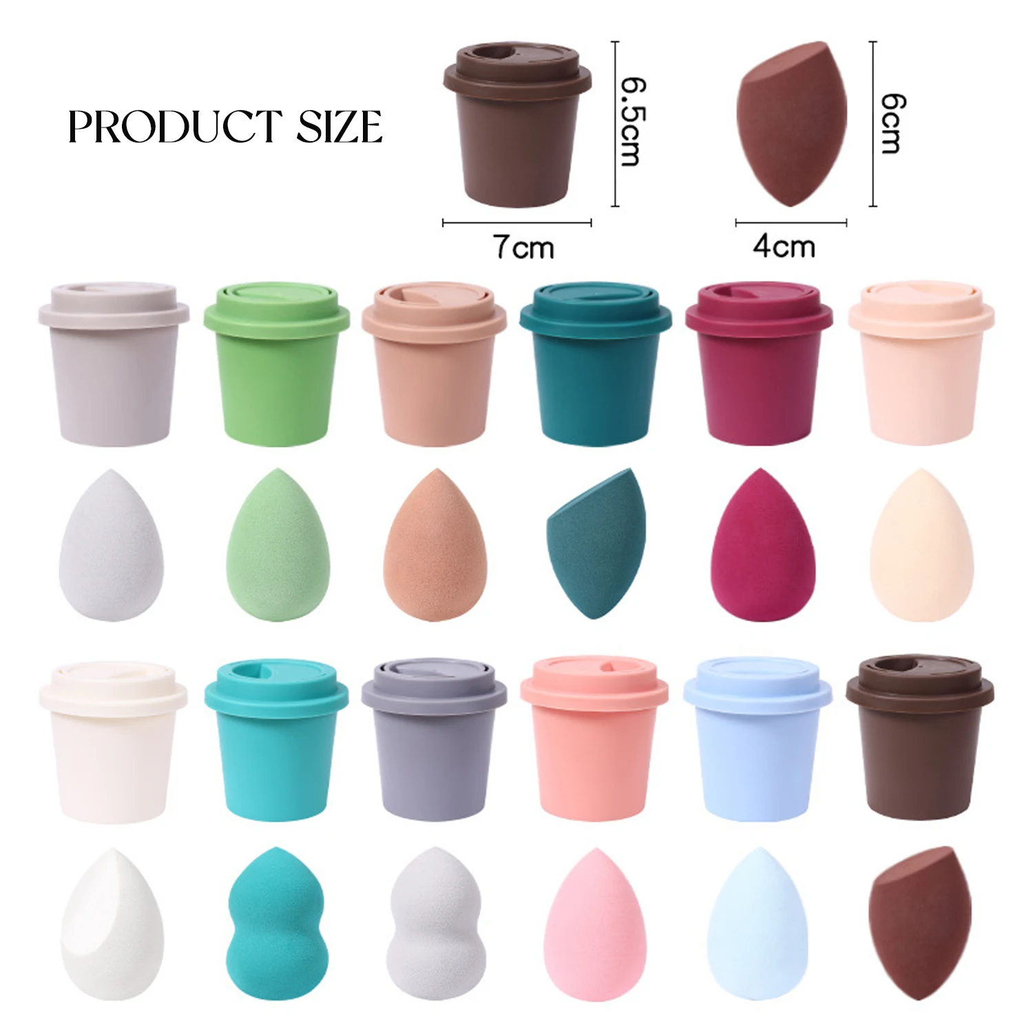 Éponge de Maquillage Professionnelle Sans Latex – Application Fond de Teint & Correcteur