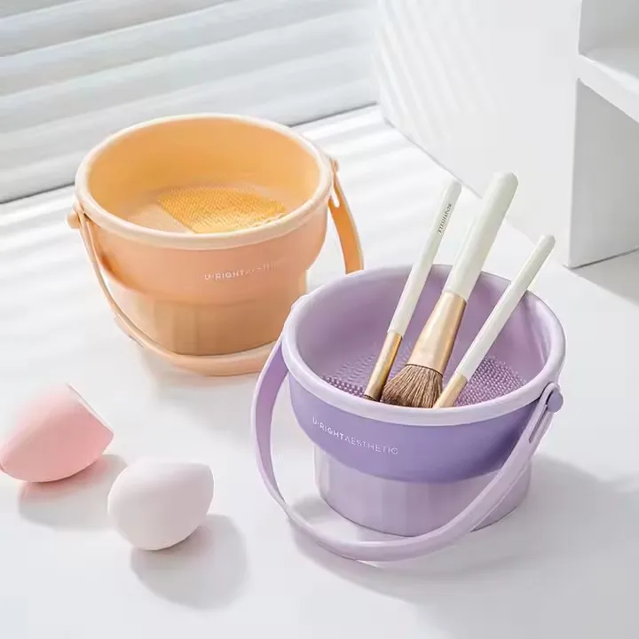 Tampon Nettoyant Silicone pour Pinceaux de Maquillage – Lavable & Réutilisable
