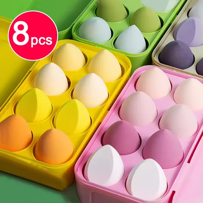 Ensemble d'éponges de maquillage blender fond de teint – Logo personnalisable | Vente en gros