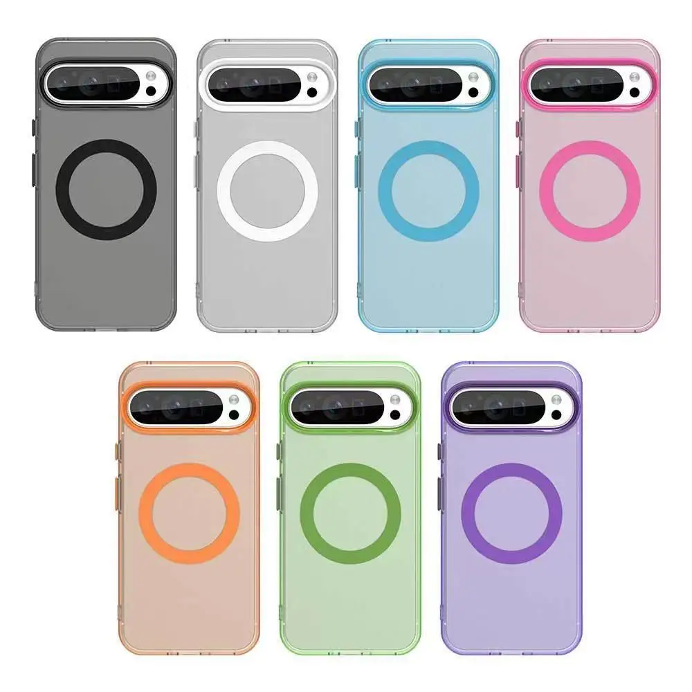 Coque Antichoc GOINGOO Google Pixel 9 Pro XL – TPU+PC Mat Style INS Couleurs Bonbon