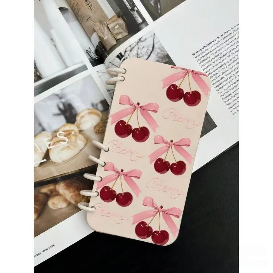 Coque iPhone Silicone Luxe GOINGOO Nœud Cerise – Antichoc 16/15/14/13/17 Pro Max