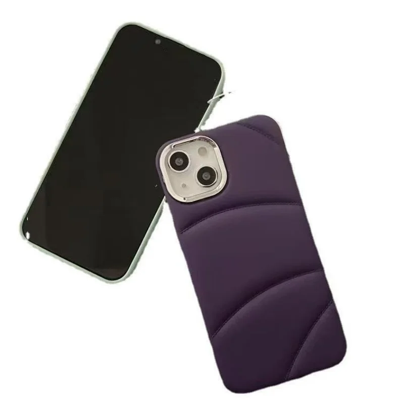 Coque iPhone 15/14/13 TPU Givré Antichoc GOINGOO – Cadre Caméra Métal