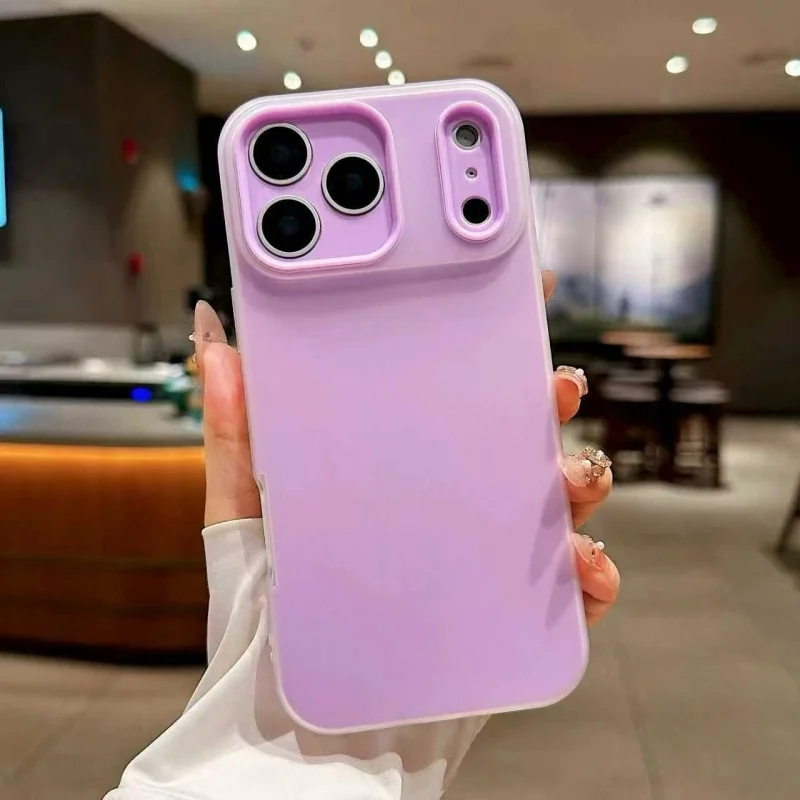 Coque iPhone GOINGOO Macaron Antichoc TPU+PC – Pour iPhone 12 13 14 15 16 17 Pro Max