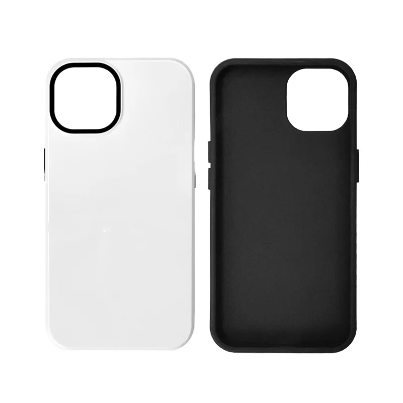 Coque iPhone 17/16/15 Antichoc 2-en-1 TPU+PC Sublimation 3D Personnalisable – Vente Gros