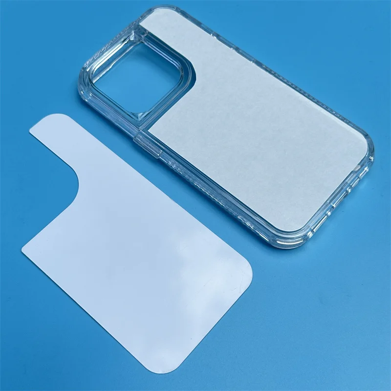 Coque iPhone 16 15 Pro Max/Plus Hybride TPU+PC Transparente Sublimation Blanc – Antichoc