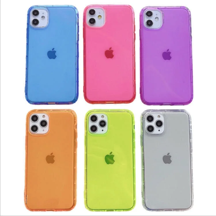 Coque iPhone 11 Pro Max Transparente Antichoc TPU Néon Goingoo 1,5mm