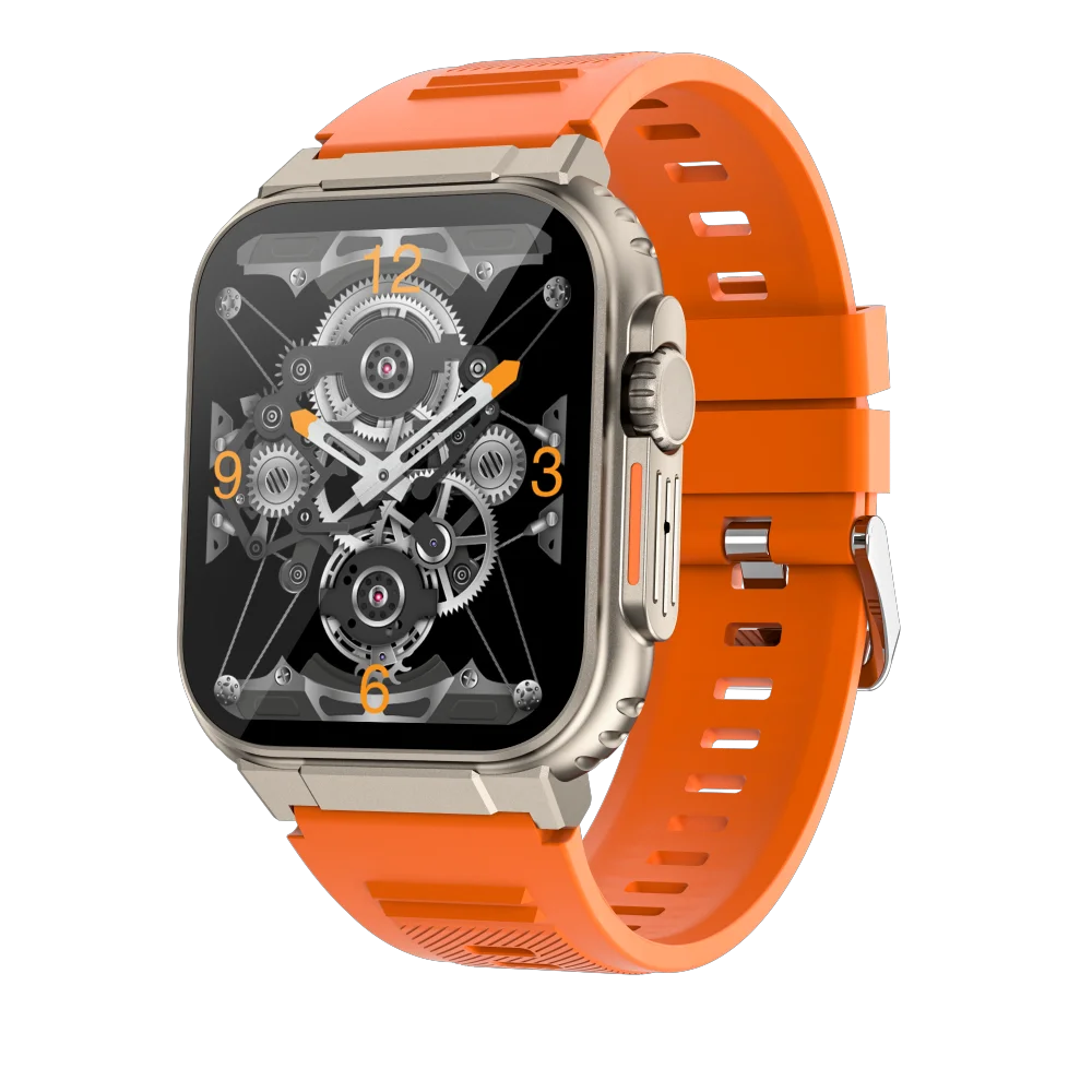 Montre Connectée Sport AMOLED IP68 – Appels, Suivi Santé, Bracelet Silicone