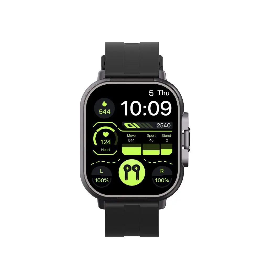 Smartwatch 2 en 1 Geyan + Écouteurs Intégrés – Montre Connectée Homme Acier