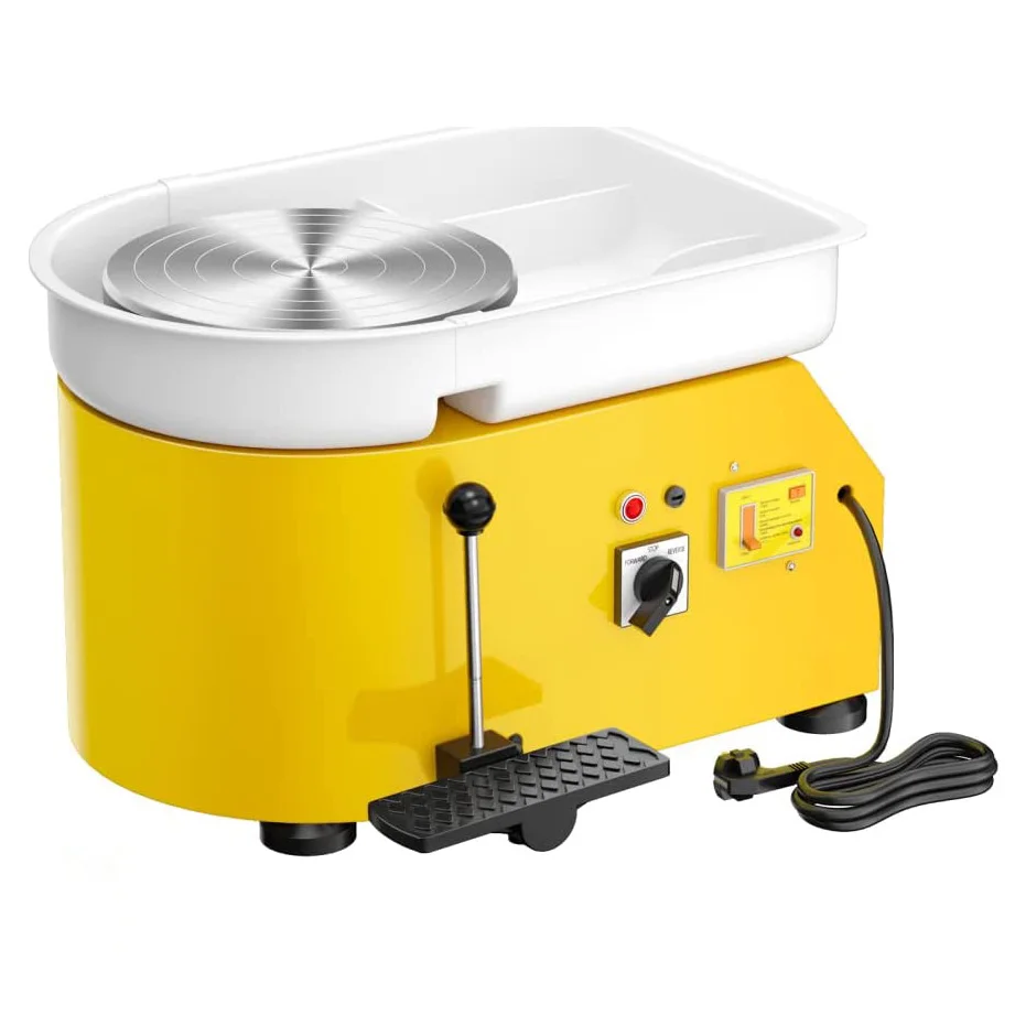 Tour de poterie électrique 350W - Plateau 25cm, 0-300 tr/min, DIY argile 110/220V