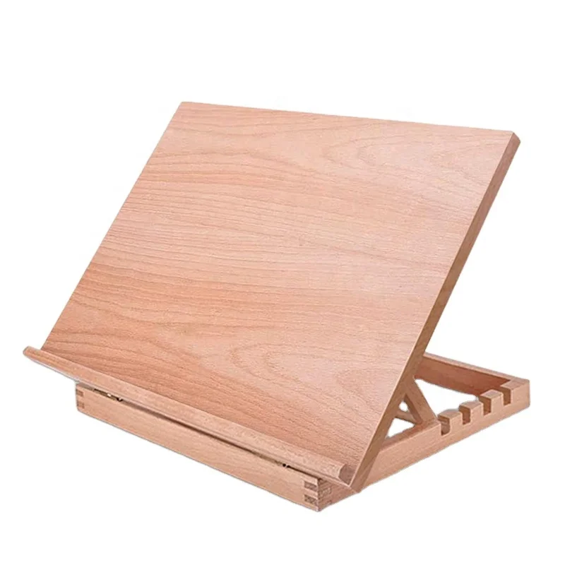 Chevalet de table pliable en bois de hêtre A3 – Réglable pour peinture et dessin