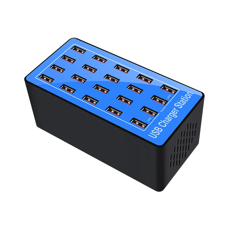 Station de Charge 20 Ports USB 100W – Rechargez jusqu'à 20 appareils simultanément